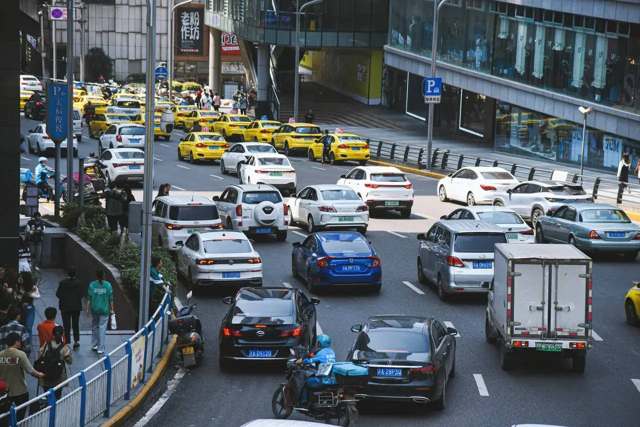 도로에서 차선변경